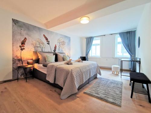 BohnApartments- Haus am Markt - 1 und 2 OG - 4 Schlafzimmer - Vollausstattung - WLAN - Zentrum - Netflix - Disney - Ilmenau