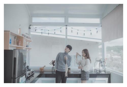 Lux Nest Villa Đà Lạt - 주방
