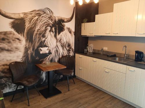 ห้องครัว, Jacuzzi huisje De Berenshoeve in เอ็มเม่น