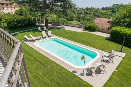 Piscina, GuestHost - La Riccarda Villa x12 Giardino&Piscina in Vignale Monferrato