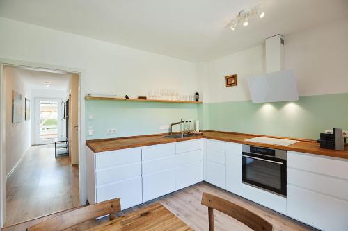 مطبخ, Ferienwohnung zum Steingarten in Krun