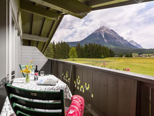 Uitzicht, Karwendel Berglodge in Ostbach
