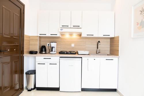 廚房, Kos Olympia Apartment superior in 蘭姆比
