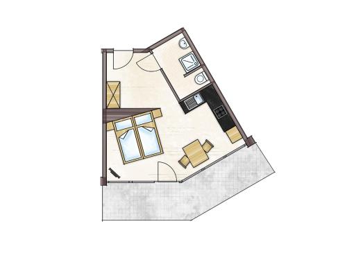 Studio with Terrace