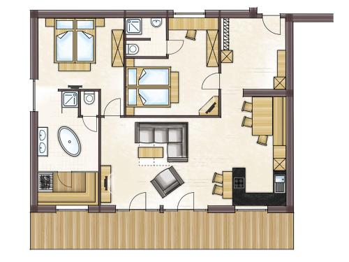 Penthouse Apartment with Sauna