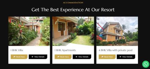 Goa Garden Resort - Sandray Apartments & Villa at Benaulim - Colva beach