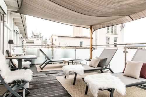 Balcony/terrace, Hotel Sandwirth in Klagenfurt