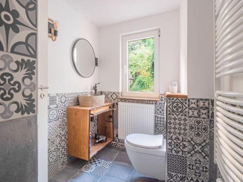 Bathroom, Cosy holiday home in Sankt Goarshausen with barbecue in Sankt Goarshausen