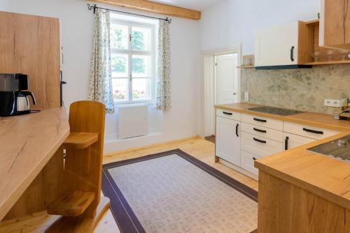 köök, Appartements Bergheim in Hinterthal