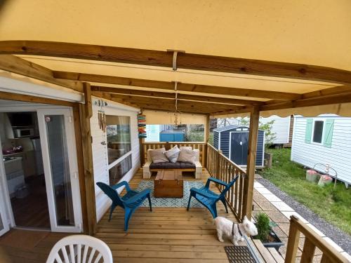 MOBIL HOME climatisé 2ch 5 pers Camping 4 étoiles Lac Mimizan Piscine chauffée