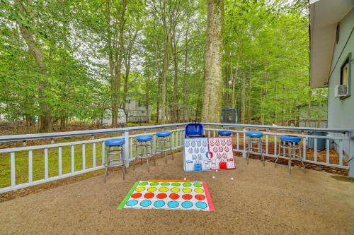 Tobyhanna Vacation Rental Game Room and Trampoline!