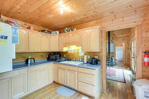 Near Snowmobiling: Secluded Harmony Cabin w/ Deck! in Dexter (ME)