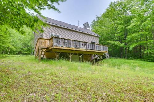 Near Snowmobiling: Secluded Harmony Cabin w/ Deck! in Dexter (ME)