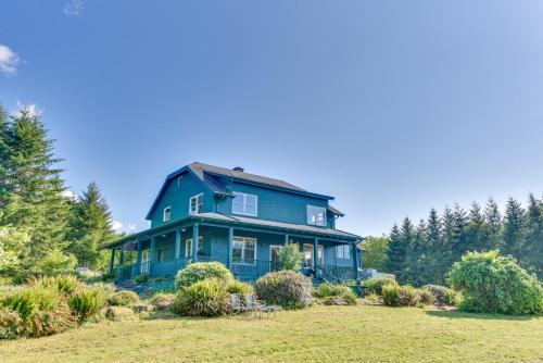 Rainier Home on 20 Acres with Blueberry Farm!