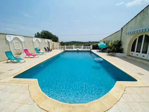 Magnifique appartement climatisé + accès piscine - Location saisonnière - Puissalicon