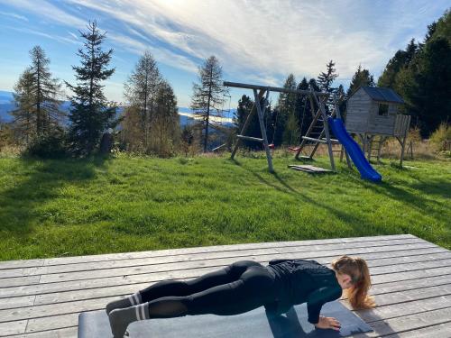 Erkély/terasz, Almvilla Hochrindl in Hochrindl
