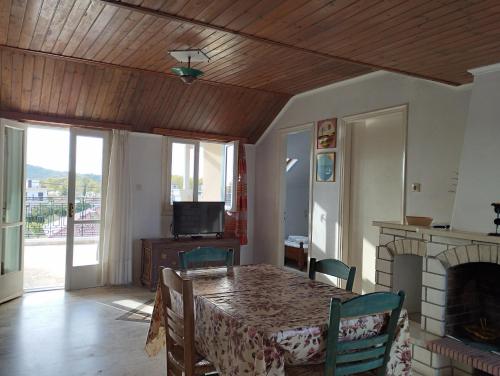 Balcony/terrace, Splantza Apartments in Ammoudia