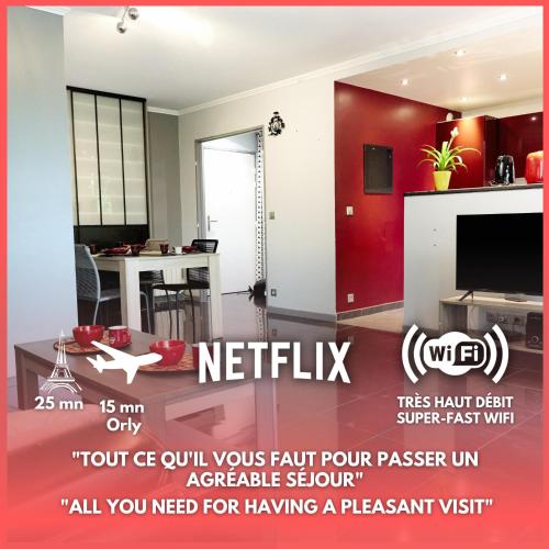 Appartement located at 15 mn from Paris & Orly - Location saisonnière - Choisy-le-Roi