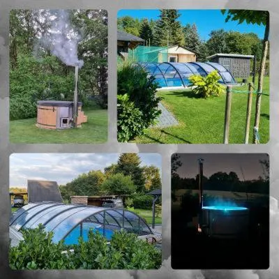 Ferienhaus-am-Scharmützelsee Sauna, Pool & Badezuber in Wendisch Rietz, Deutschland