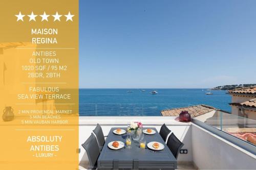 MAISON REGINA - Absoluty Antibes - Lux House 2BDR 2BTH Magic 1st row sea View Terrace - Location saisonnière - Antibes