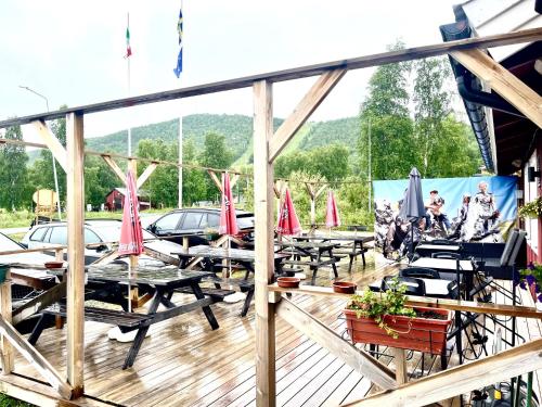 발코니/테라스, Klimpfjällsgården Hotel & Restaurant (Klimpfjallsgarden Hotel & Restaurant) in 클림프피옐