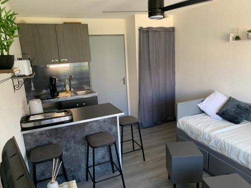 Joli studio proche de la plage in 勒格羅－迪魯瓦