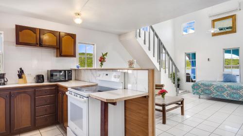 kuchyně, Edwards Guesthouse in Anguilla