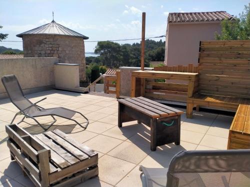 Maison de vacances 4 chambres, jardin et toit terrasse - Location saisonnière - Peyriac-de-Mer