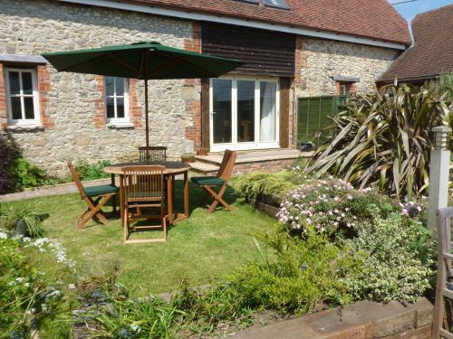trädgård, The Old Barn, Newclose Farm in West Wight