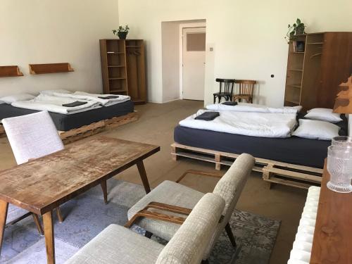 Family Room with Shared Bathroom