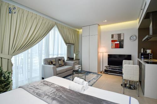 Luxury Escapes - Large Studio in the heart of Dubai Marina - West Avenue, Dubaj (fotografie 10)