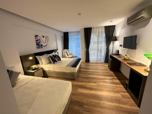 Habitación triple, balcón, 3 camas
