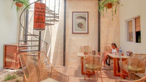 Exterior view, Flore Hostel in Antigua Guatemala