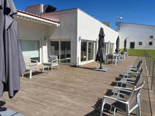 ระเบียง/ชานเรือน, Rupestre Arts Hotel Ródão (Rupestre Arts Hotel Rodao) in วีลา เวลยา เด โรเดา