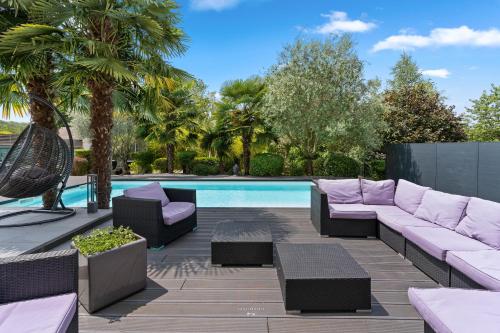 Сад, *Villa-Disneyland-Paris* 10pers, Fitness, Cinema in Сан-Тібо-де-Вінь