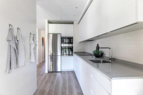 Dapur, AkomodaT en Precioso y Moderno con Jardín y Parking (AkomodaT en Precioso y Moderno con Jardin y Parking) in Getxo