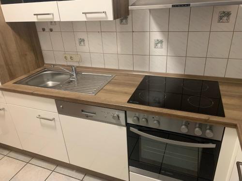 廚房, Ferienwohnung am Ponyhof in 阿爾特廷