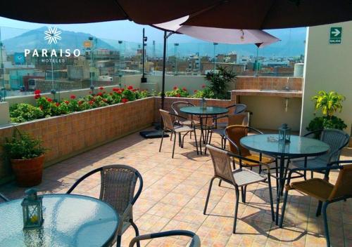 Terraza/balcón, Hoteles Paraiso TRUJILLO in Trujillo City Center