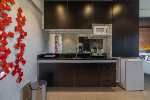 Kitchen, Downtown Republica Premium in São Paulo