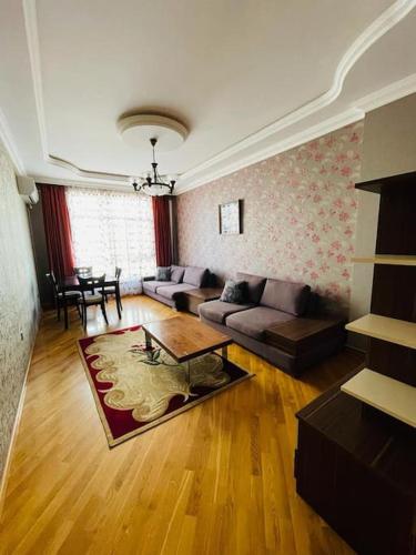 A two-room luxurious apartment in newly built 22-storey building of Baku Mall