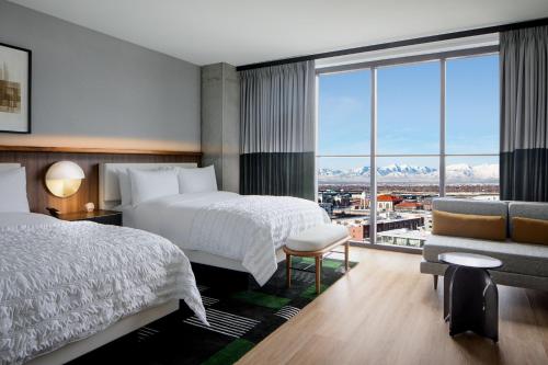 Classic Queen Room with Two Queen Beds and City View room in Le Meridien Salt Lake City Downtown
