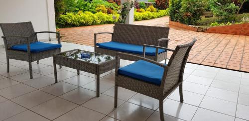 balkon/terras, Appartement cosy avec piscine privée, Le François, 40 m² (Appartement cosy avec piscine privee, Le Francois, 40 m²) in Le Francois