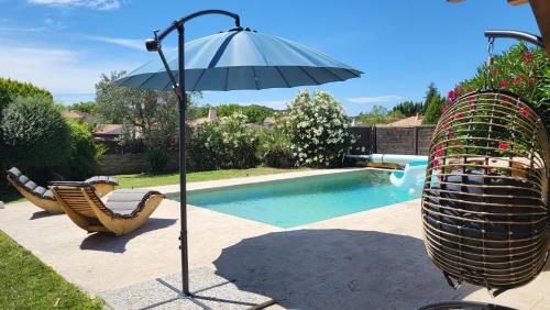 Maison d'architecte avec spa, piscine et parasol chauffant - Location saisonnière - Bras