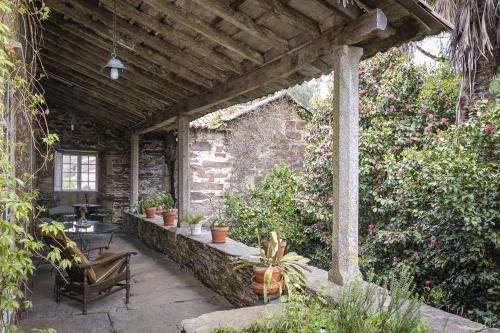 Balkons/terase, Pazo de Andeade in Andeade
