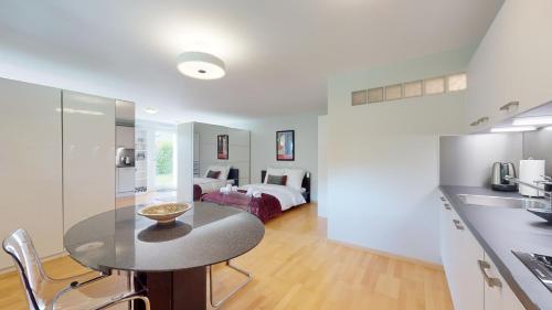 Konyha, Spacious studio in a quiet area of Sierre in Sierre
