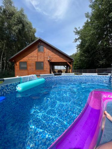 ملعب للأطفال, DOMEK LETNISKOWY POD BRZOZAMI na Roztoczu wśród lasów, Zamość, Krasnobród, Zwierzyniec (DOMEK LETNISKOWY POD BRZOZAMI na Roztoczu wsrod lasow, Zamosc, Krasnobrod, Zwierzyniec) in Jacnia