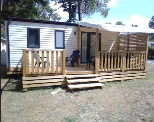 Mobil home Neuf 6 places Climatisé - Camping - Camiers