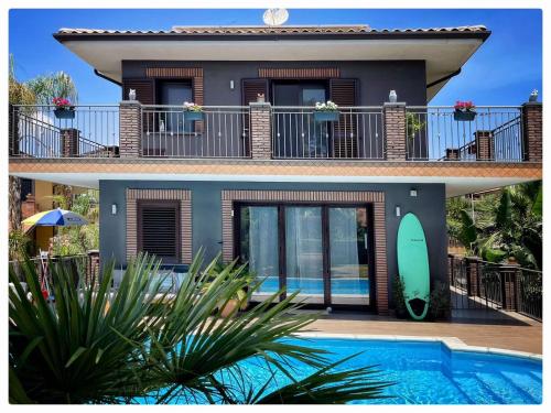  Etna Pool Villa Catania-Sea view in Mascalucia