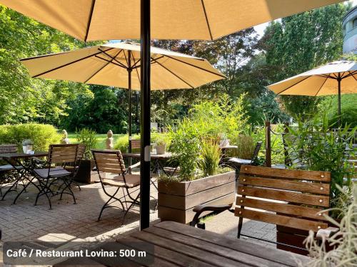 STUDIO3 zentral und ruhig mit Parkplatz, 5 min z Bali-T und GOP, Boxspringbett in Bad Oeynhausen