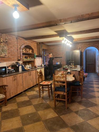 厨房, Odo’s Guest House in 马尔特维利
